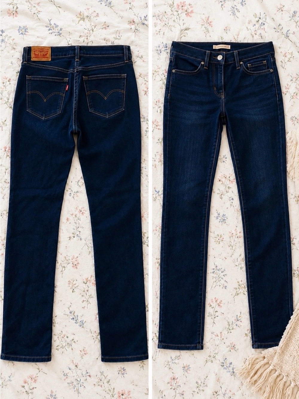 Levi's Women's Dark Blue 712 Slim Jeans 27